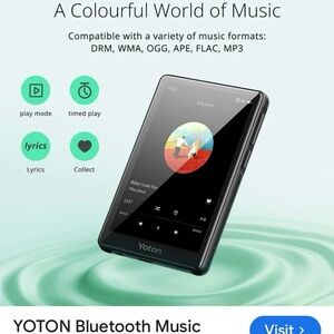 Black Bluetooth Music Player